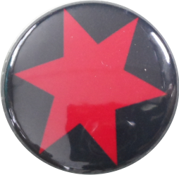 Roter Stern Button